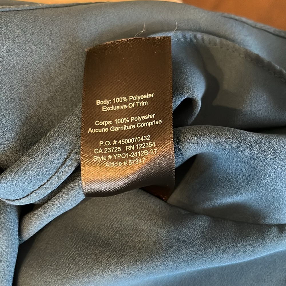 Babaton Teal Blue Satin Camisole - Picture 6 of 7